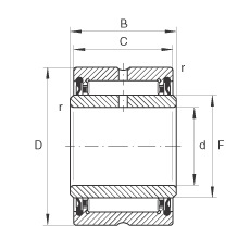 LS NA4907-2RSR, ߴϵ 49ɂ(c)ܷ