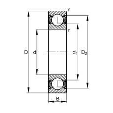 S 6026-2RSR, (j) DIN 625-1 (bio)(zhn)Ҫߴ, ɂ(c)ܷ