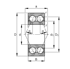 ǽ|S 3216-B-TVH,  DIN 628-3 ˜ʵҪߴp|  = 25