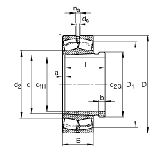 {(dio)ĝLS 22324-E1-K-T41A + AHX2324G, (j) DIN 635-2 (bio)(zhn)Ҫߴ, F׺ж